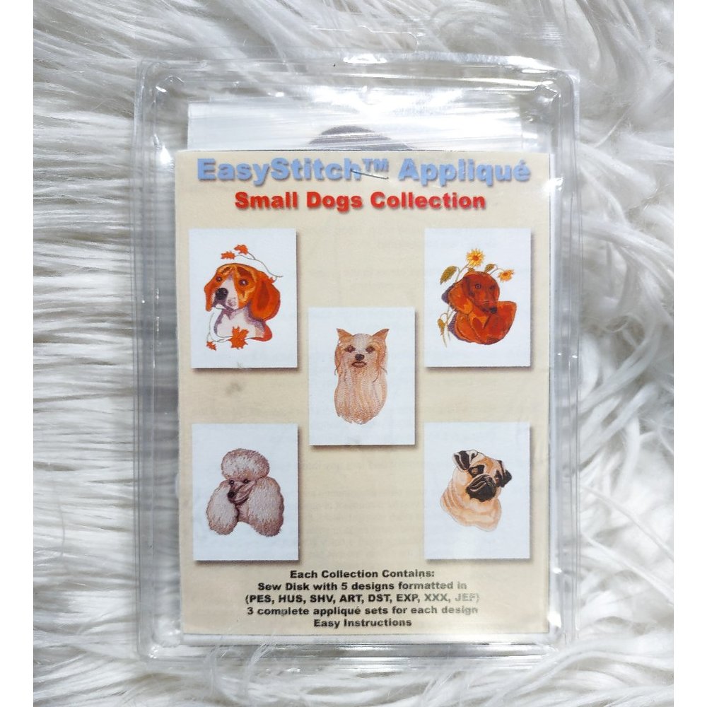 NEW Easy Stitch Applique Small Dogs Collection